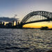 Sunset from Sydney Harbour Bridge